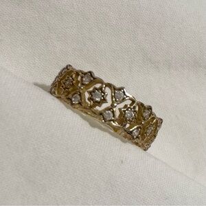 14k gold tulip ring size 4.75